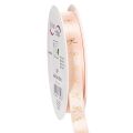 Floristik24 Geschenkband aus Polyester mit goldenen Schleifen 15mm x 18m Rosa
