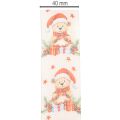 Geschenkband aus Stoff mit Bärenmotiv 40mm x 15m in Creme, Rot und Grün für Weihnachtsdekoration | Floristik24.ch