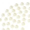 Floristik24 Perlenband Weiß 10mm 6m