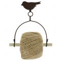 Floristik24 Bandhalter Vogel zum Hängen mit Jute H19cm