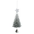 Floristik24 Baum zum Hängen mit Glocke Silber 29cm