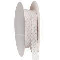 Floristik24 Spitzenband aus Baumwolle Weiss 15 mm x 10 m für Dekoration und Basteln