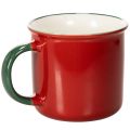 Keramiktasse 9cm Rot mit