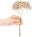 Künstliche Beerenzweige Champagnerfarben 28 cm 3er-Set für Dekoration | Floristik24.ch
