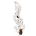 Floristik24 Künstlicher Winterzweig mit Zapfen und Beeren Weiss 60 cm