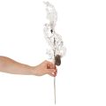 Künstlicher Winterzweig mit Zapfen und Beeren Weiss 60 cm | Floristik24.ch