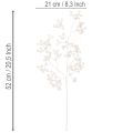 Künstlicher Beerenzweig Weiss Kunststoff 52cm Weihnachtsdekoration | Floristik24.ch