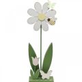 Floristik24 Blumendeko mit Biene, Holzdeko für den Frühling H56cm
