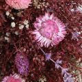 Blumenkranz Trockenblumen Kranz Weinrot Rosa Ø25cm | Floristik24.ch
