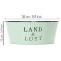 Blumenschale rund Metall Mint Ø25×10 cm – Pflanzkübel und Übertopf für Innen und Aussen | Floristik24.ch