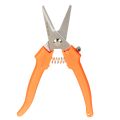 Blumenschere aus Edelstahl mit orangefarbenem Griff, 19 cm für Floristik und Gartenarbeit | Floristik24.ch