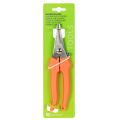 Blumenschere aus Edelstahl mit orangefarbenem Griff, 19 cm für Floristik und Gartenarbeit | Floristik24.ch
