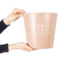 Blumentopf Zink Übertopf rund Altrosa Ø22cm H21cm für Innenbereich | Floristik24.ch