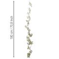 Künstliche Bonsai-Girlande 180 cm grün-weiss für winterliche Dekoration | Floristik24.ch
