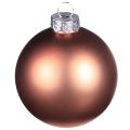 Christbaumkugeln Silber Apricot Glaskugeln Ø5cm 24 St | Floristik24.ch