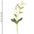 Christrose Kunstblume weiss, Dekobund 40 cm, 4 Stiele mit Blüten | Floristik24.ch