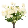 Floristik24 Kunstblume Chrysanthemen Bund Kunststoff cremeweiss 56cm 4 Stück für Innenbereich