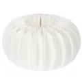Floristik24 Wabenpapier Kürbis rund 24 cm weiss für Trockenblumen und Herbstdeko, 4 Stück