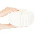Wabenpapier Kürbis rund 24 cm weiss für Trockenblumen und Herbstdeko, 4 Stück | Floristik24.ch