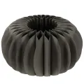 Floristik24 Kürbis Tischdeko aus Wabenpapier rund Dunkelgrau 34 cm 2 Stück