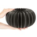 Kürbis Tischdeko aus Wabenpapier rund Dunkelgrau 34 cm 2 Stück | Floristik24.ch