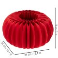 Wabenpapier Kürbis Dekoration Rot 34 cm 2 Stück | Floristik24.ch