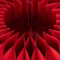 Wabenpapier Kürbis Dekoration Rot 34 cm 2 Stück | Floristik24.ch