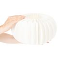 Papier-Dekokugel Kürbisform 34cm Weiss 2er-Set | Floristik24.ch