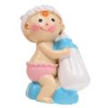 Floristik24 Deko-Figur Baby Blau, Rosa 4,5cm 2St