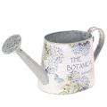 Floristik24 Deko Giesskanne Metall Hortensien Blumen Motiv 30x11x14,5cm für Innenbereich