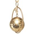 Deko Glocke Gold Schelle Hängedeko Metall Natur Ø14cm | Floristik24.ch