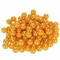 Floristik24 Dekorationsperlen Kunststoff Orange Ø10mm 115 Stück