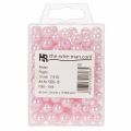 Deko-Perlen Kunststoff Rosa Ø10mm Bohrloch Ø3mm 115 Stück | Floristik24.ch
