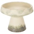 Floristik24 Keramik Dekoschale Creme Graugrün Ø20cm H16cm für Innenräume