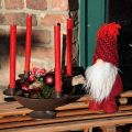 Floristik24 Deko Wichtel Bart Weihnachtswichtel Dekofigur Rot H30cm