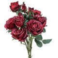 Floristik24 Deko Rosen Rot Künstliche Rosen Seidenblumen 50cm 3St