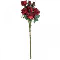 Floristik24 Deko Rosen Rot Künstliche Rosen Seidenblumen 50cm 3St