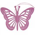Deko Schmetterlinge Dekohänger Lila/Pink/Rosa 12cm 12St