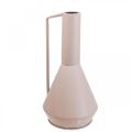 Floristik24 Deko Vase Metall Dekokanne Hell Rosa 19,5cm H38,5cm