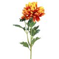 Floristik24 Kunstblumen Deko Dahlien Künstliche Blüten Orange 62cm