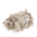 Floristik24 Fellband künstlich Dekorationsband beige-braun 10x140cm 3 Stück