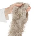 Fellband künstlich Dekorationsband beige-braun 10x140cm 3 Stück | Floristik24.ch