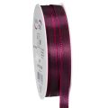 Floristik24 Dekoband glänzend Taftband 10mm 50m Berry für Geschenkdekoration