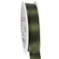 Floristik24 Schmuckband Taft glänzend Grün 25mm x 50m