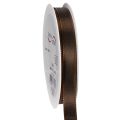 Floristik24 Taftband Braun 15 mm x 10 m für Dekoration und Verpackung