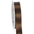Floristik24 Taftband braun 25 mm breit 50 m Rolle für Dekoration
