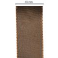 Taftband Braun glänzend 40 mm x 50 m für Dekoration und Geschenkverpackung | Floristik24.ch
