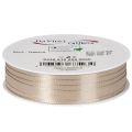 Geschenkband Stoff Beige 10 mm