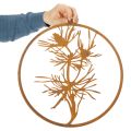 Dekoring Metall Ø38cm Edelrost Kiefernzweig Wanddeko | Floristik24.ch
