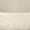 Dekoschale mit Fuß Plastikschale rund Creme Ø19cm H8cm | Floristik24.ch